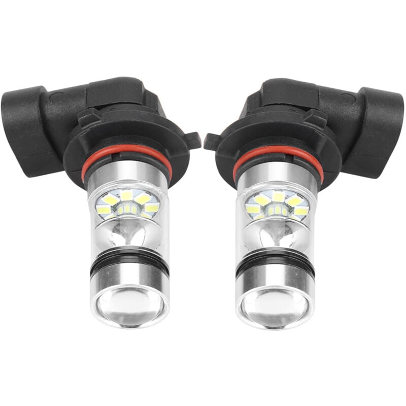 Image of 2 Stück 9006/HB4 100 w weiße LED-Scheinwerferlampen-Set mit hoher Helligkeit, Nebelscheinwerfer, Auto-Fahrlampe - Jeffergarden