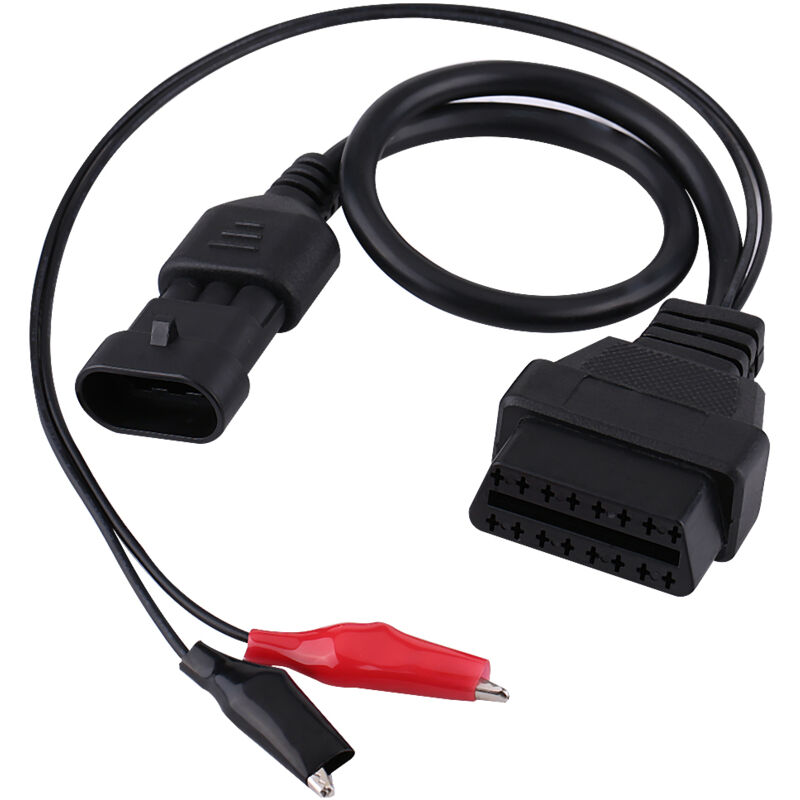 Image of 3 Pin auf 16 Pin OBD2 Adapter Stecker Diagnosekabel für Fiat Alfa Lancia - Jeffergarden