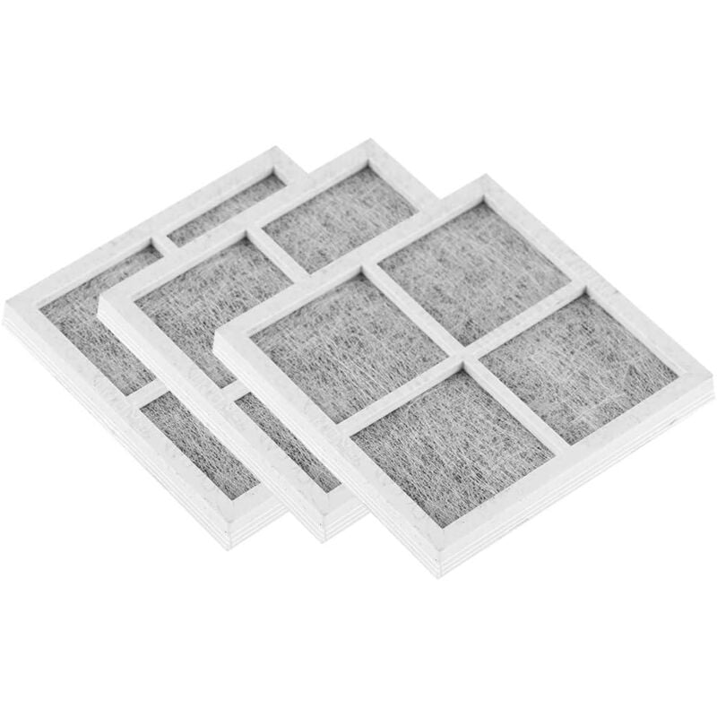 Image of Coocheer - Kühlschrank Gefrierschrank Filter, 3er-Pack Air Fresh Filter, 80x80mm/3.1x3.1Zoll Aktivkohle Luftfilter Lg Kühlschrank Teile Zubehör Für