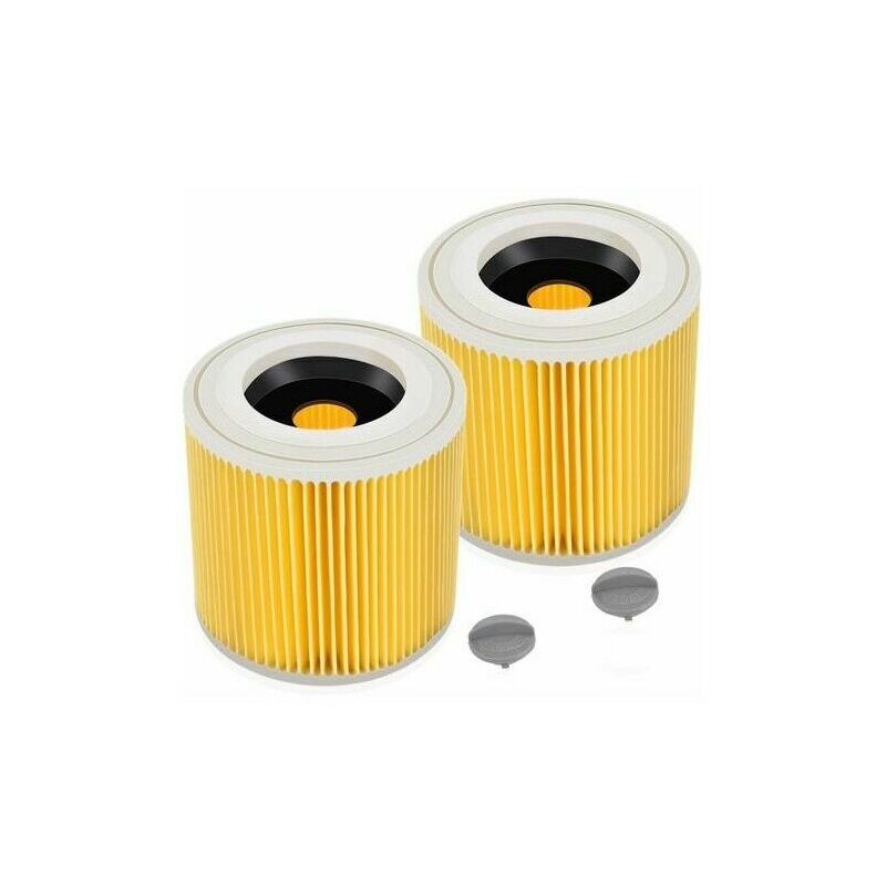 Image of Kartuschenfilter für Kärcher WD3 Premium Wd2 Wd3 Wd3P Mv2 Mv3 2 Stück WD3 Filter – Ersatzfilter für Kärcher Staubsauger 6.414-552.0/64145520