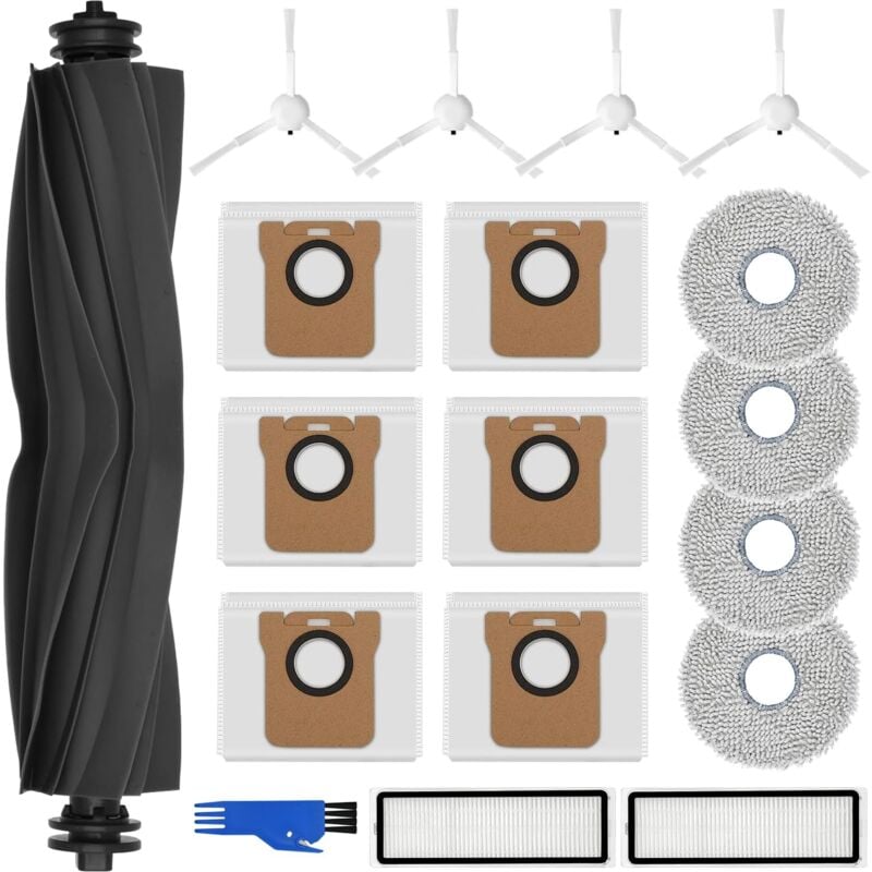 Image of Zubehörset für Dreame L10s Ultra / L10 Ultra, 6x Staubbeutel 1x Hauptbürste 4xSeitenbürsten 2x Filter , 4 waschbare Tücher Saugroboter Ersatzteile