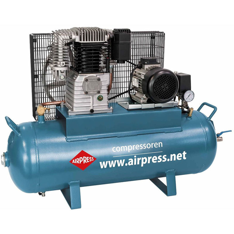Image of Airpress - Druckluft-Kompressor 3 ps 2,2 kW 15 bar 100 l Kessel 400 Volt ölgeschmierter Kolben-Kompressor