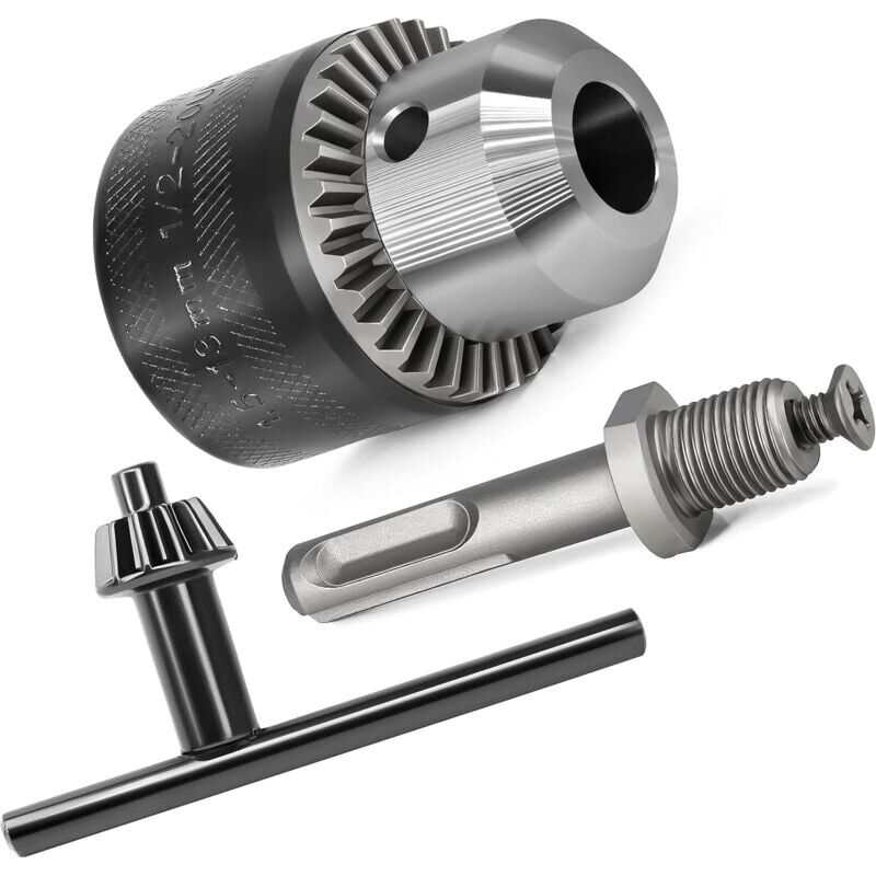 Image of Laoa SDS-Plus Bohrfutteradapter 1,5–13 mm 1/2–20 unf mit und Schraubenschlüssel