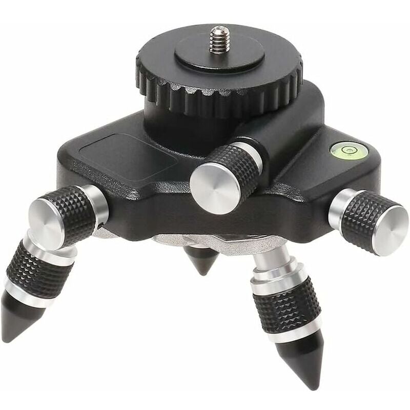 Image of Ulisem - Laser-Nivellieradapter – 360° drehbare Basis für Linien-Laser-Nivellier-Stativanschluss, drehbare Stativbasis für 1/4 Zoll und 5/8