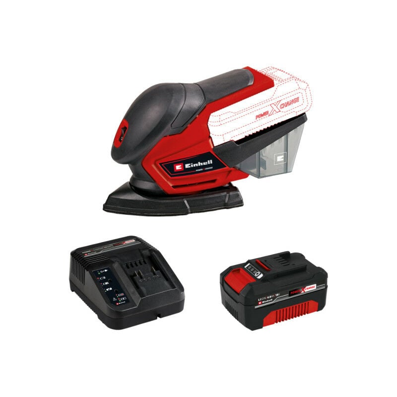 Image of Einhell - Pack Multischleifer 18V Power X-Change - te-os 18/150 Li - Solo - Starter Kit Power 4.0Ah