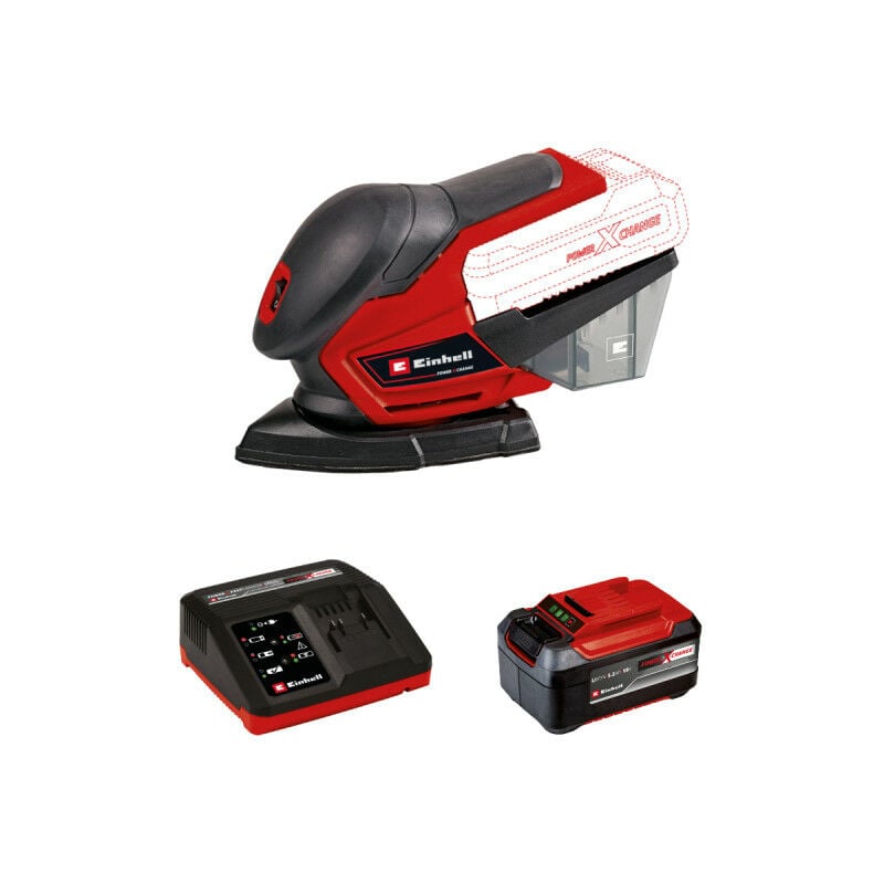 Image of Einhell - Pack Multischleifer 18V Power X-Change - te-os 18/150 Li - Solo - Starter Kit Power 5.2Ah