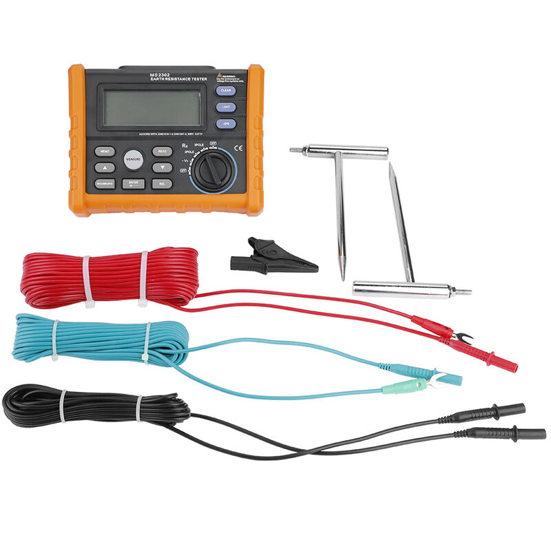 Image of Eosnow - peakmeter MS2302 Digitaler Erdungswiderstandstester 0 4K Ohm 100 Gruppen Datenprotokollierung