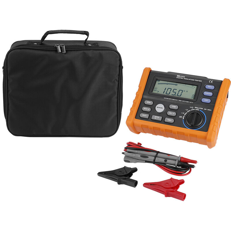 Image of Eosnow - peakmeter MS5205 Digitaler Isolationswiderstand-Multimeter-Tester 0,01 MΩ-100 gω 2500 v