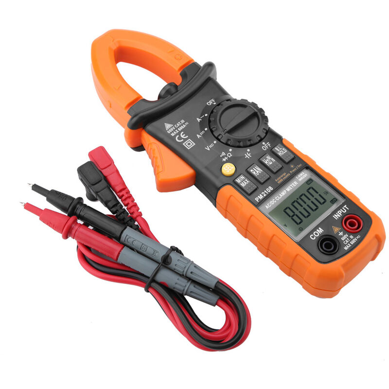 Image of Eosnow - peakmeter PM2108 Tragbares digitales AC/DC-Zangenmessgert, Multimeter, Strom, Spannung, Widerstand