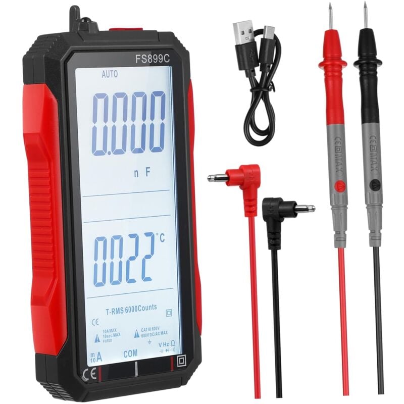 Image of Dolaso - Stift-Multimeter-Tester, der Ampere misst, digitales Multimeter, Kfz-Digitalmultimeter, Amperemeter-Tester, Detektor, elektronisch,