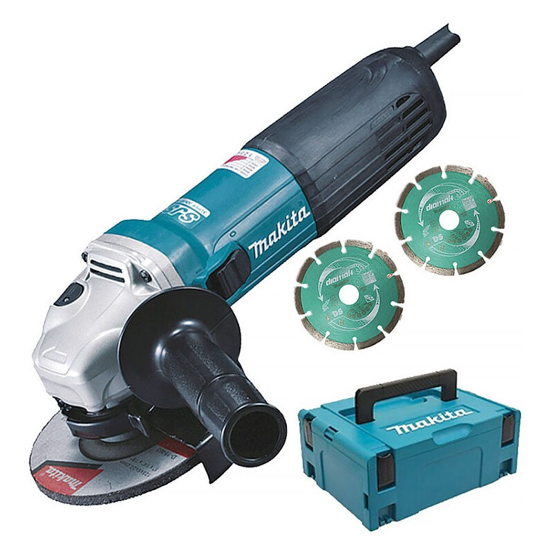 Image of Makita - 125MM 1100W Schleifmaschine mit Zubehör - GA5040RKDJ