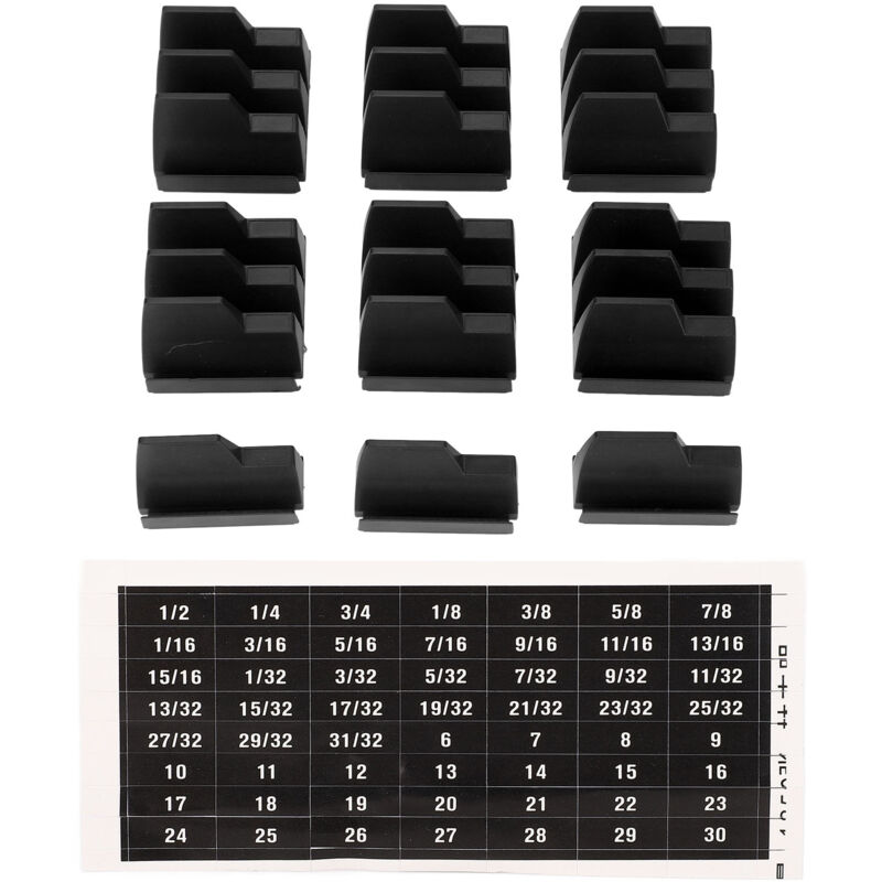 Image of Ej.life - Schraubenschlüssel-Rack-Halter, 20 Stück Kapazität, multifunktional, kompakt, abs, magnetisch, modularer Organizer, Schwarz