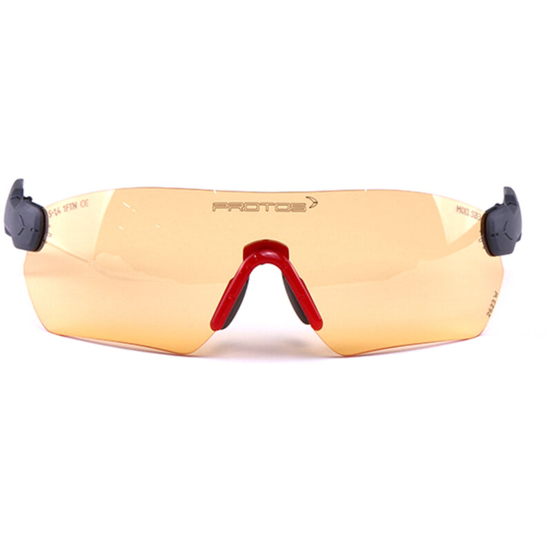 Image of Integral Schutzbrille/ Sicherheitsbrille, Orange Orange Integral Sicherheitsbrille mit UV-Schutzfilter - Protos