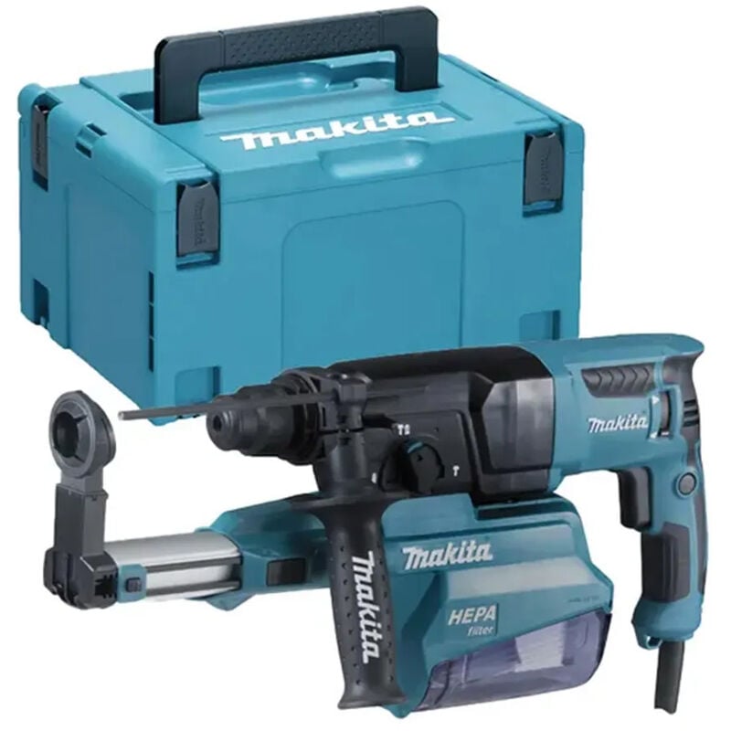 Image of Makita - SDS-plus 800W Bohr- und Meißelhammer Ø26mm - Transportkoffer + Zubehör - HR2650JX14