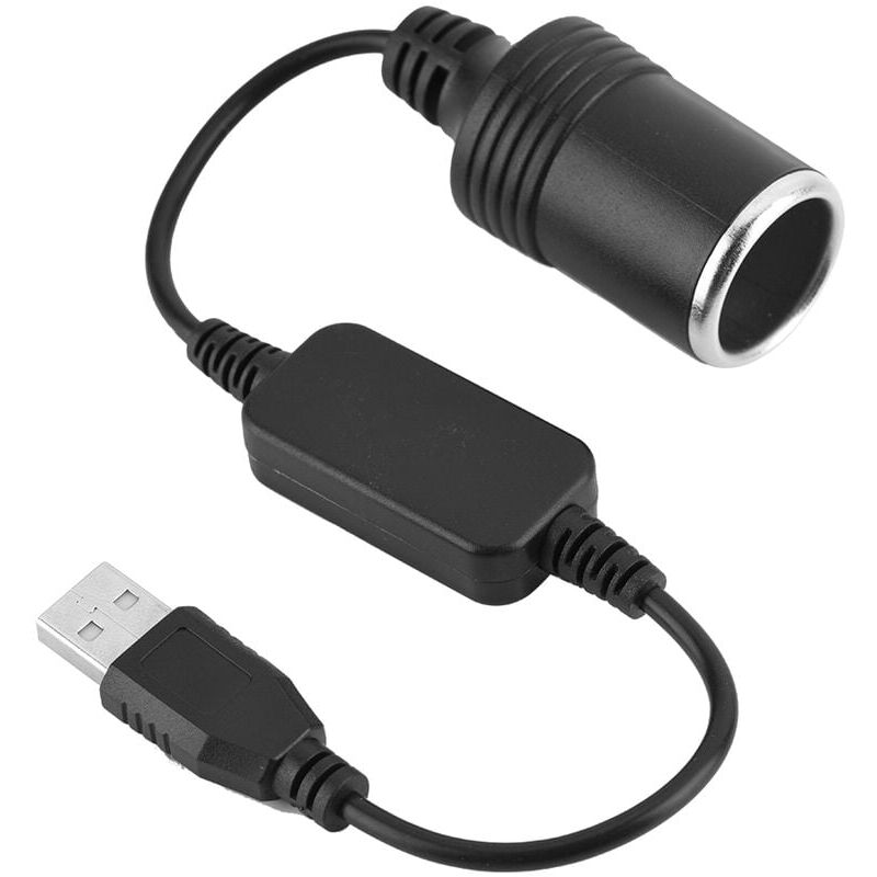 Image of Sjlerst Zigarettenanzünder-Adapter, Konverter, USB-Anschluss auf Kabel, 12 v, Zigarettenanzünder-Buchse, Konverter-Adapter für Fahrrekorder,