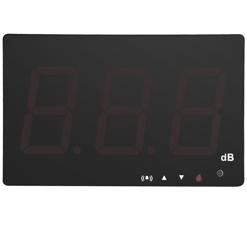 Image of Eosnow - sndway USB-betriebener 9,6-Zoll-LCD-Digital-Schallpegelmesser zur Wandmontage, 30–130 dB Geruschtester