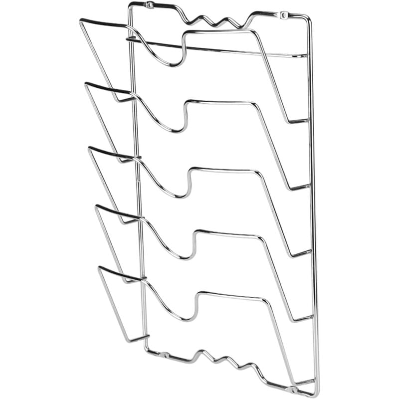 Image of Dolaso - Topfdeckelregale für die Küche, wandmontiertes Topfdeckel-Aufbewahrungsregal, Küchenschrank-Wandhalterung, Topfdeckelhalter,