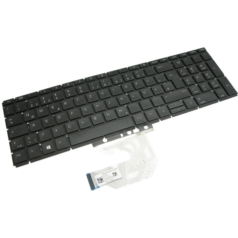 Image of Trade-shop - Original Laptop Tastatur / Notebook Keyboard Deutsch qwertz für hp ProBook Laptops wie 450 455 G6