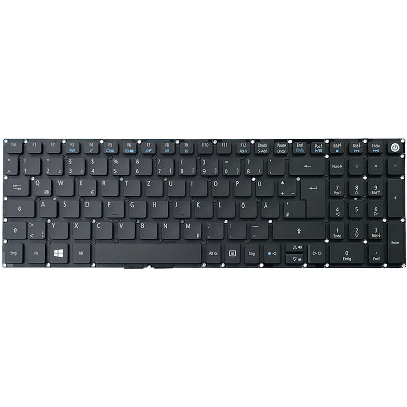 Image of Laptop-Tastatur / Notebook Keyboard Deutsch de qwertz für Acer Aspire 3 A315 A315-21 A315-21-4808 A315-21-97YE A315-41G A315-51 A315-51-39US