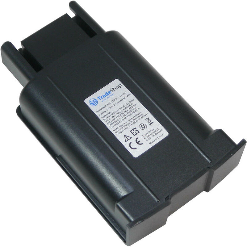 Image of Trade-Shop Premium Li-Ion Akku 7,2V 2000mAh ersetzt Kärcher 1.545-102.0, 1.545-103.0, 1.545-107.0, 1.545-108.0 für Elektrobesen / Kehrmaschine