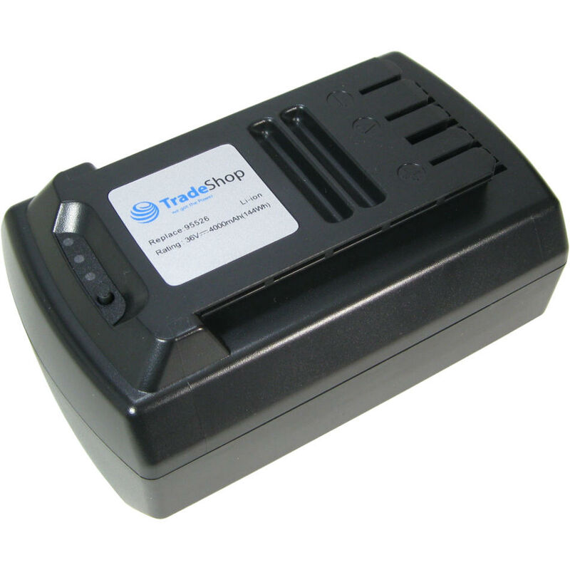 Image of Trade Shop - Trade-Shop Premium Li-Ion Akku 36V / 4000mAh / 144Wh für Güde 95540 95650 95545 95655 95680 95660 95665 ersetzt Güde 95526 95543