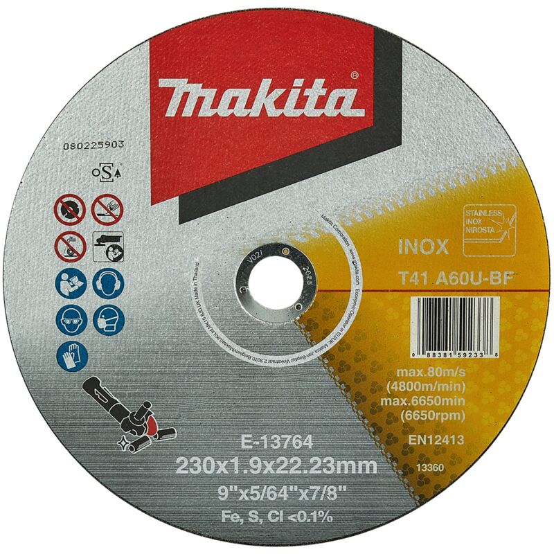 Image of Makita tarcza met. 230x1,9mm a60u