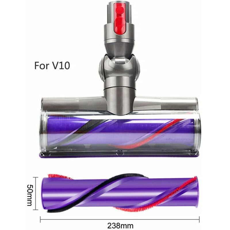 Image of Direktantrieb-Rollenbürste, große Rollenbürste für Dyson V10 Staubsauger. - Ulisem