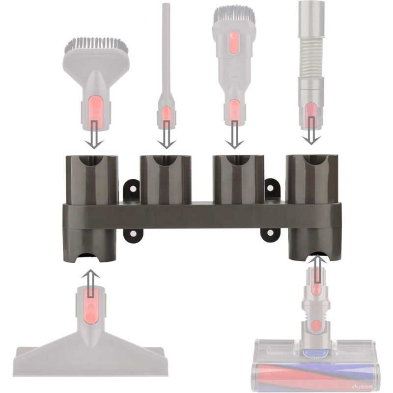 Image of Zubehörhalter für Dyson, Zubehör-Organizer für Dyson V15 V12 V11 V10 V8 V7 Staubsauger, kompatibel mit allen Teilen, einschließlich motorisiertem