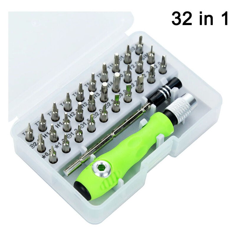 Image of 1 Set, Mini-Schraubendreher-Set, 32-in-1-Heimwerkzeug für Reparaturen zu Hause, Multi-Tool-Bit-Ratschenschraubendreher-Set mit Ratschenschlüssel-Set