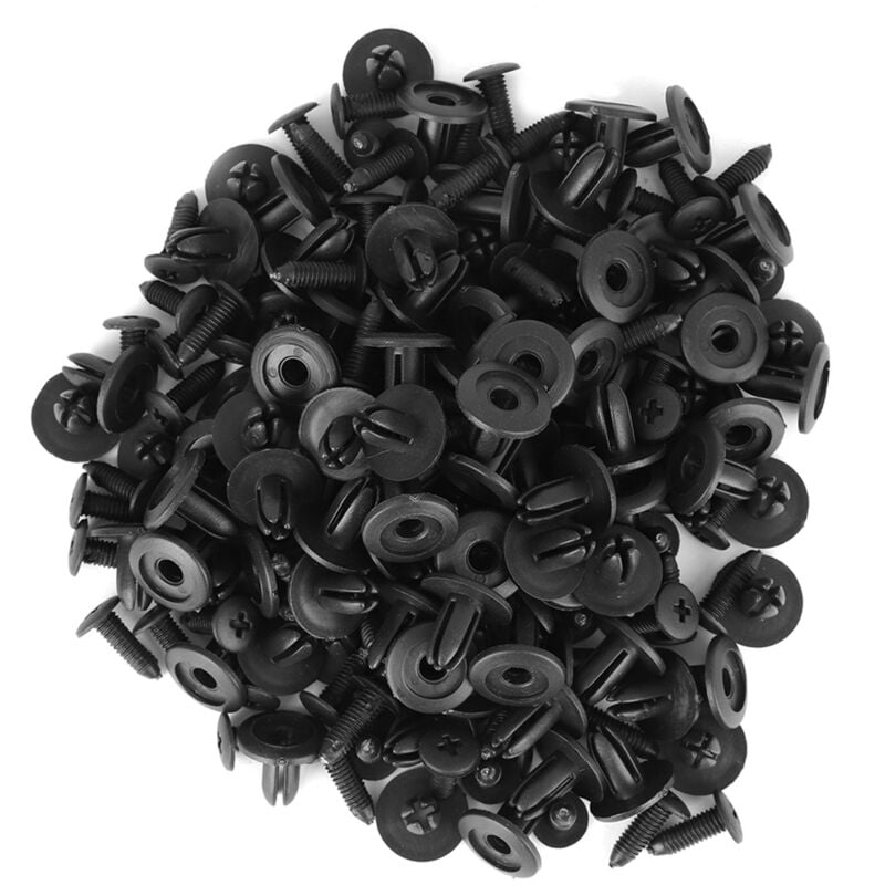 Image of 100Pcs Car Plastic Rivets 6mm Hole Dia Fastener Fender Bumper Push Pin Clip APAuto & Motorrad: Teile, Auto-Ersatz- & -Reparaturteile, Karosserieteile