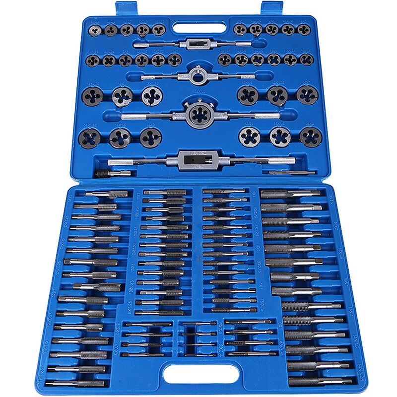 Image of Eosnow - 110 Stück/Set M2-M18 Gewindebohrer mit Schraubenmutter und Schraubenschlüsselgriff, robustes Handwerkzeug-Set