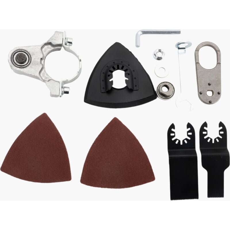 Image of 12-teiliges Set Hybrid-oszillierendes Sägeblatt für Elektrowerkzeug-Zubehör, oszillierendes Multitool