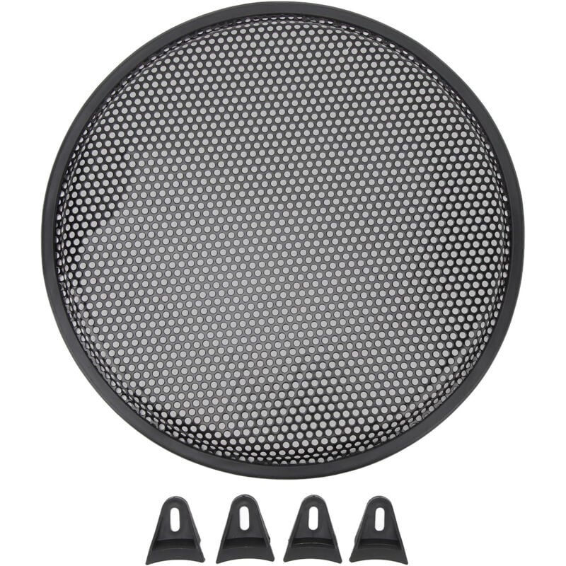 Image of 12-Zoll-Lautsprechergitter aus Eisen, Subwoofer-Lautsprecherkreisabdeckung, Audio-Mesh-Schutz für Auto, Wohnmobil - Eosnow