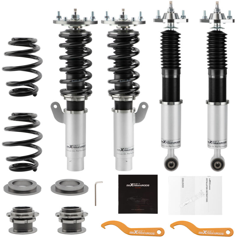 Image of 24-stufig Gewindefahrwerk Sportfahrwerk for bmw E46 3er 1998-2005 Doppelrohr