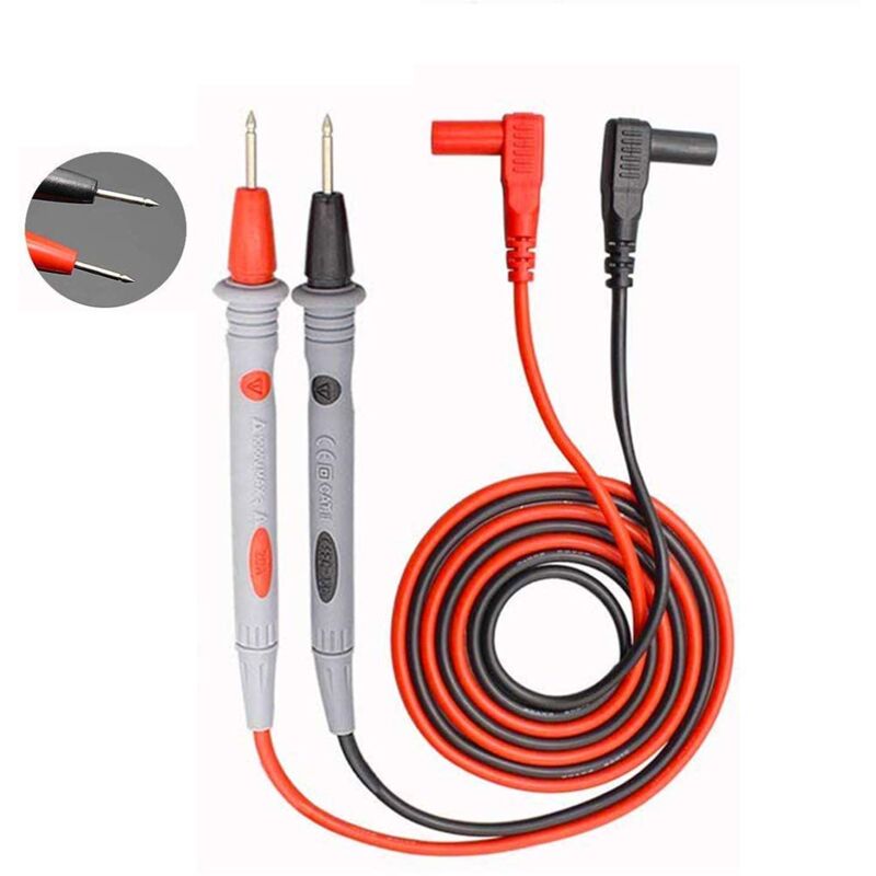 Image of 2 Paar Heavy-Duty Multimeter Messleitung 1M, 1000V / 20A /cat iii/iv, Testkabel messspitzen Set für Multimeter