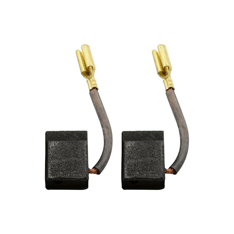 Image of 2x Kohlebürsten ersetzt 585475-00 für viele DeWalt Elektro-Werkzeuge / Motorkohlen Kohlestifte 5,2x9,5x13mm