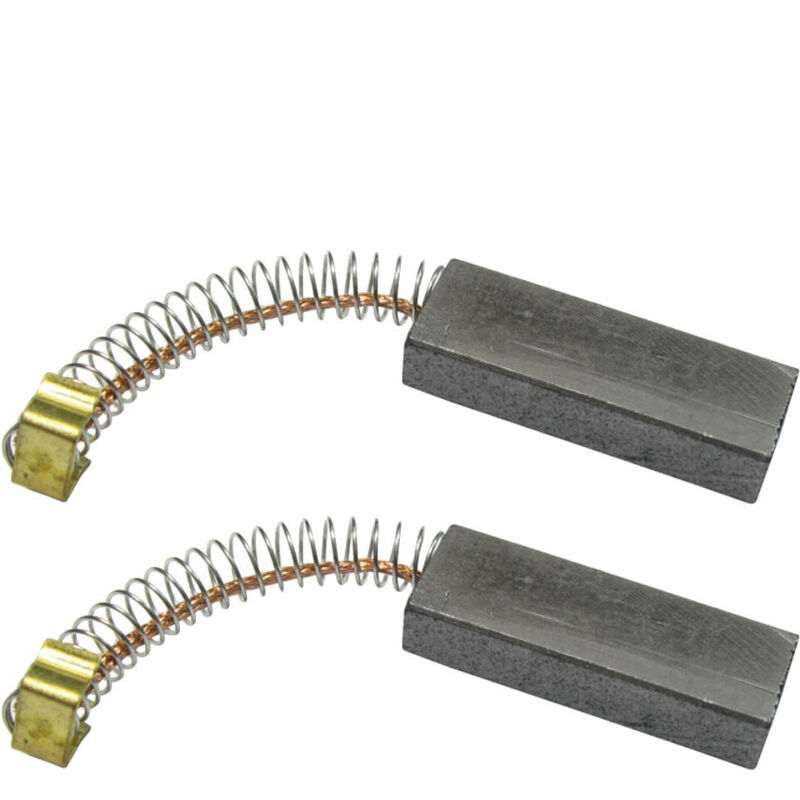 Image of 2x Kohlebürsten Schleifkohlen 30mm x 11mm x 6mm mit Kupferdraht und U-Bügel für Miele S200 S300 Tango S500 Serie Mehrzwecksauger Staubsauger