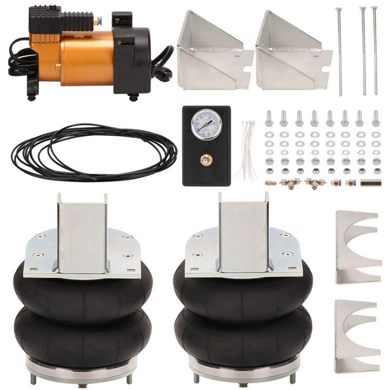 Image of Maxpeedingrods - 2X Luftfederung Hinten + 12V Kompressor Kit for Iveco Daily 35S 35L Bj. 06-14