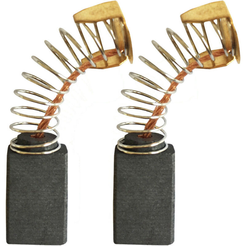 Image of 2x Schleifkohle 6mm x 10mm Kohlebürsten Motorkohlen 6x10 mm für Elektro-Werkzeug Winkelschleifer, Bandschleifer, Blechschere, Bohrhammer, Kreissäge