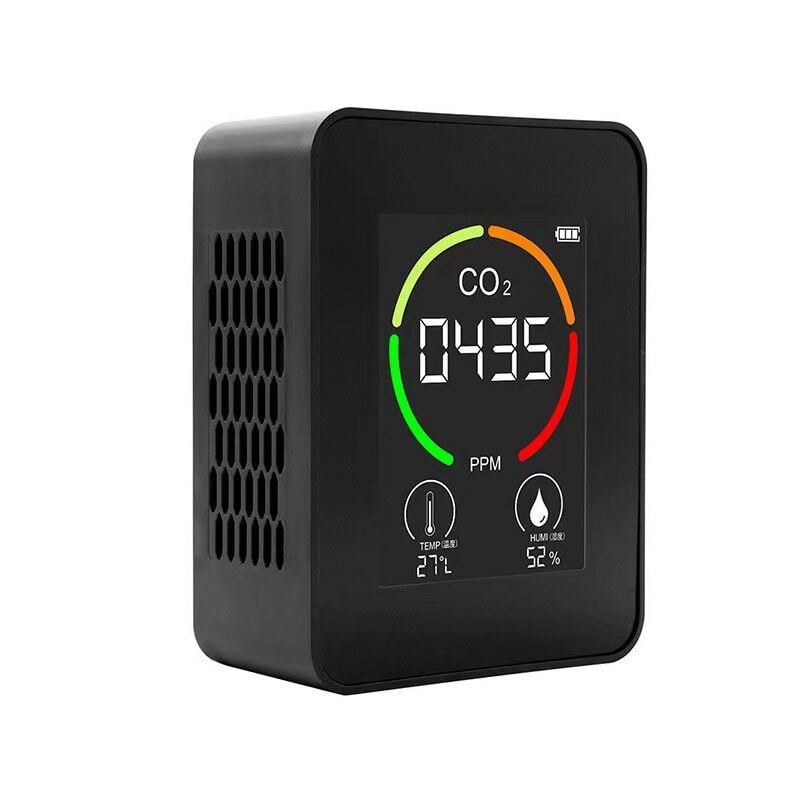 Image of 3-in-1 CO2-Detektor, Kohlendioxid-Detektor, Luftqualität – Temperatur und Luftfeuchtigkeit, Kohlendioxid-CO2-Monitor für Zuhause, Büro, Auto