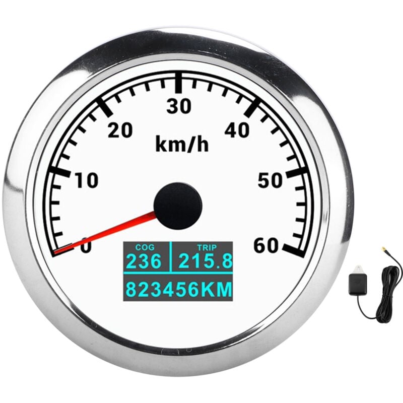 Image of 3-in-1-GPS-Tachometer, 60 km/h, Geschwindigkeitsanzeige, COG-Trip-Gesamtkilometerstand für Marine, Boot, Auto, lkw - Jeffergarden