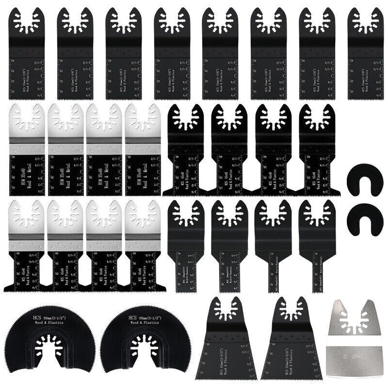 Image of 31er-Pack oszillierende Multitool-Sägeblätter, oszillierendes Multitool-Zubehör, Universal-Sägeblätter für Bosch Dewalt Makita Schneiden von