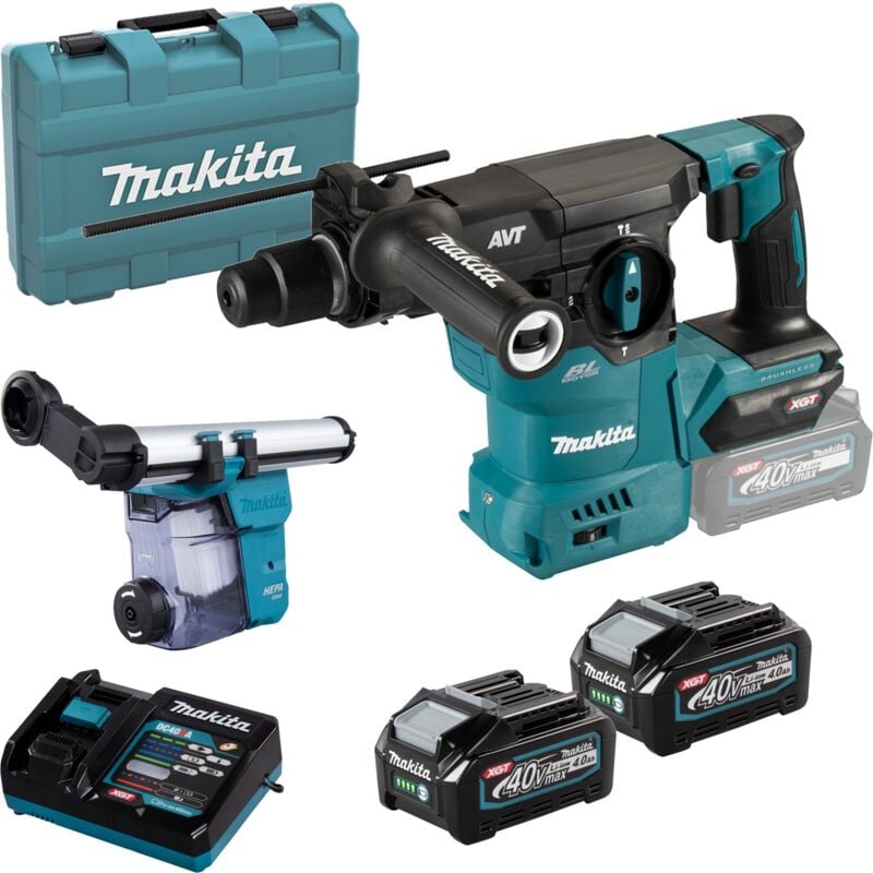 Image of Makita - HR008GZ Akku-Kombihammer sds-plus 40V max. / 2x 4,0 Ah Akku + Ladegerät im Transportkoffer