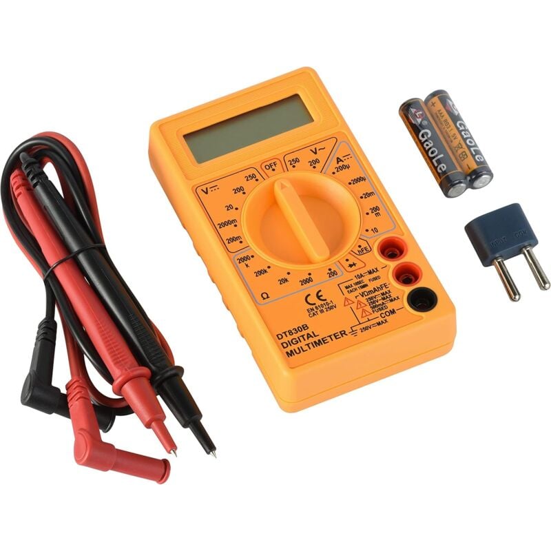 Image of Dolaso - 59007 Tragbares professionelles elektronisches Digitalmultimeter, Amperemeter Voltmeter Ohmmeter, Ampere Ohm Volt ac/dc Spannungswiderstand