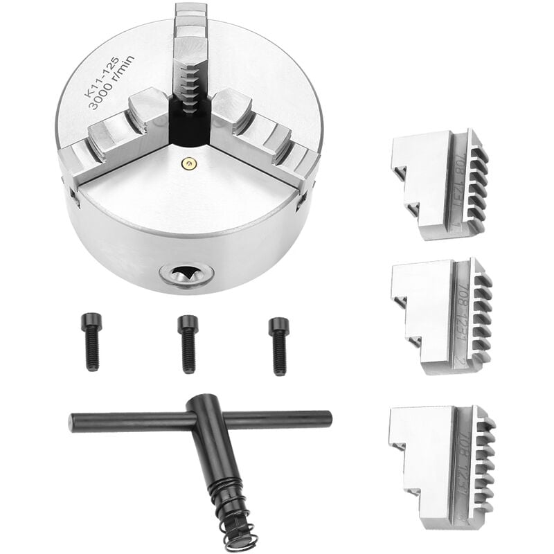 Image of Eosnow 5 Zoll SANOU K11-125 selbstzentrierendes 3-Backen-Drehfutter mit 125 mm Durchmesser