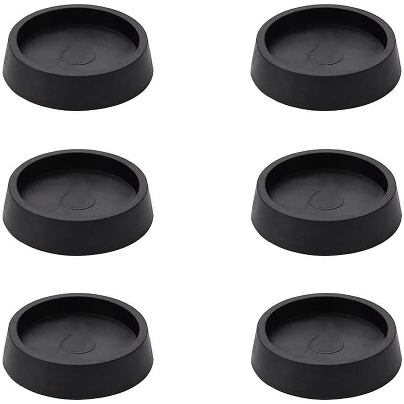 Image of 6 pcs Gummi Möbelrollenauflage, Anti-Rutsch-Pads für Möbelrollen, rutschfeste Füße Protector Pad, Runde Bodenschutz Möbel Antirutschmatte, Für alle