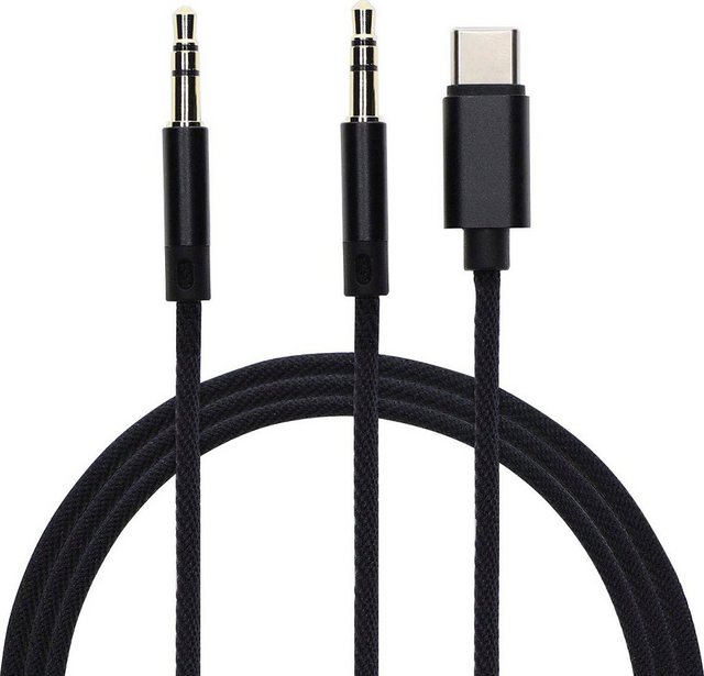 Image of 4smarts »Audiokabel SoundCord Digital textil« Audio-Kabel, 3,5-mm-Klinke, USB-C, (120 cm)