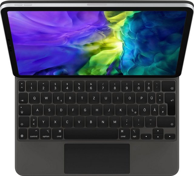 Image of Apple Magic Keyboard - Tastatur und Foliohülle - mit Trackpad - hinterleuchtet - Apple Smart connector - Deutsch - für 27,90cm (11) iPad Pro (1. Generation, 2. Generation)