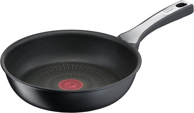 Image of Tefal Schmorpfanne »Unlimited On«, Aluminium (1-tlg), Antihaft-Beschichtung, Thermo-Signal-Technologie, induktionsgeeignet, für alle Herdarten, Edelstahl/Schwarz