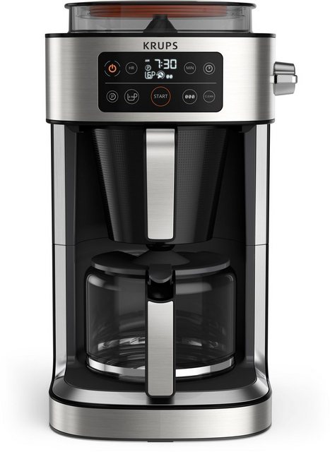 Image of Krups Filterkaffeemaschine KM760D Aroma Partner, 1,25l Kaffeekanne, Integrierte Kaffee-Vorratsbox; Auto-Abschaltung; Timer; 2-10 Tassen; 1,25 L